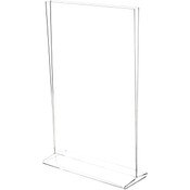 Plymor Clear Acrylic Sign Display / Literature Holder (Top-Load), 11" W x 17" H
