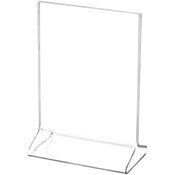 Plymor Clear Acrylic Sign Display / Literature Holder (Top-Load), 4" W x 5" H