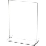 Plymor Clear Acrylic Sign Display / Literature Holder (Top-Load), 5.5" W x 7" H