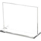 Plymor Clear Acrylic Sign Display / Literature Holder (Top-Load), 7" W x 5" H
