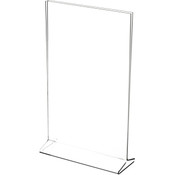 Plymor Clear Acrylic Sign Display / Literature Holder (Top-Load), 7" W x 9" H