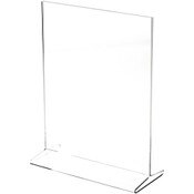 Plymor Clear Acrylic Sign Display / Literature Holder (Top-Load), 8" W x 10" H