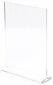 Plymor Clear Acrylic Sign Display / Literature Holder (Top-Load), 8.5" W x 11" H