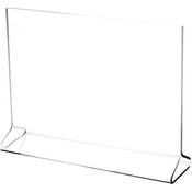 Plymor Clear Acrylic Sign Display / Literature Holder (Top-Load), 9" W x 6" H