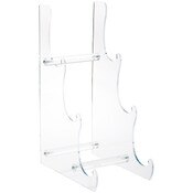 Plymor Clear Acrylic 3-Tier Display Easel, 15.75" H x 6.5" W x 10.125" D (For 10" - 12" Plates)