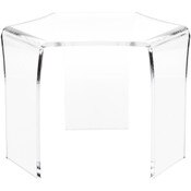 Plymor Clear Acrylic Tri-Leg (6 Sided) Display Riser, 7.75" H x 11" W x 9.5" D