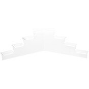 Plymor Clear Acrylic 7-Item Mini Display Stairs, 6.125" H x 21" W x 7" D