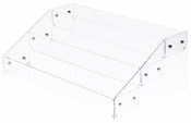 Plymor Clear Acrylic 3-Level Countertop Display Tray, 18.375" W x 11.875" D x 6.75" H