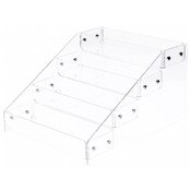 Plymor Clear Acrylic 4-Level Countertop Display Tray, 12.375" W x 15.75" D x 8.75" H