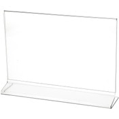 Plymor Clear Acrylic Sign Display / Literature Holder (Side-Load), 11" W x 7" H
