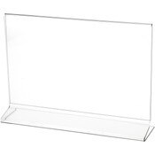 Plymor Clear Acrylic Sign Display / Literature Holder (Side-Load), 11" W x 7" H