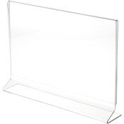 Plymor Clear Acrylic Sign Display / Literature Holder (Side-Load), 14" W x 8.5" H