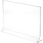 Plymor Clear Acrylic Sign Display / Literature Holder (Side-Load), 14" W x 8.5" H