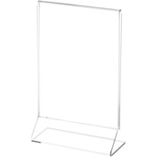 Plymor Clear Acrylic Sign Display / Literature Holder (Side-Load), 3.5" W x 5" H
