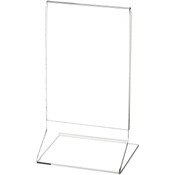 Plymor Clear Acrylic Sign Display / Literature Holder (Side-Load), 3.5" W x 5.5" H