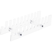 Plymor Clear Acrylic 10 Item Display Rack for Agate Slices, 1.75" H x 2.5" W x 8" D