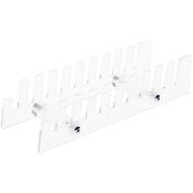 Plymor Clear Acrylic 10 Item Display Rack for Agate Slices, 1.75" H x 2.5" W x 8" D
