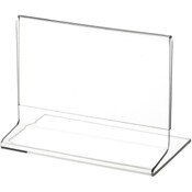 Plymor Clear Acrylic Sign Display / Literature Holder (Side-Load), 5" W x 3" H