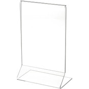 Plymor Clear Acrylic Sign Display / Literature Holder (Side-Load), 5" W x 7" H