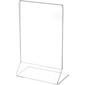 Plymor Clear Acrylic Sign Display / Literature Holder (Side-Load), 5" W x 7" H