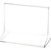 Plymor Clear Acrylic Sign Display / Literature Holder (Side-Load), 5.5" W x 3.5" H