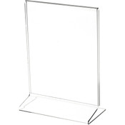 Plymor Clear Acrylic Sign Display / Literature Holder (Side-Load), 5.5" W x 7" H
