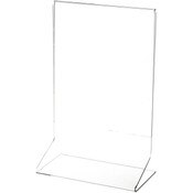 Plymor Clear Acrylic Sign Display / Literature Holder (Side-Load), 6" W x 8" H