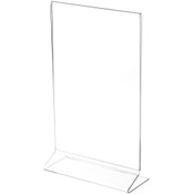 Plymor Clear Acrylic Sign Display / Literature Holder (Side-Load), 7" W x 11" H