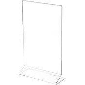 Plymor Clear Acrylic Sign Display / Literature Holder (Side-Load), 7" W x 11" H