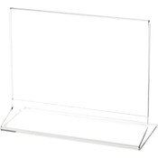 Plymor Clear Acrylic Sign Display / Literature Holder (Side-Load), 7" W x 5" H