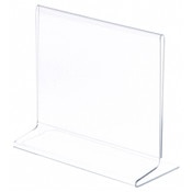 Plymor Clear Acrylic Sign Display / Literature Holder (Side-Load), 7" W x 5.5" H