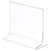 Plymor Clear Acrylic Sign Display / Literature Holder (Side-Load), 7" W x 5.5" H