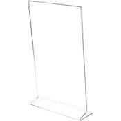 Plymor Clear Acrylic Sign Display / Literature Holder (Side-Load), 8.5" W x 14" H
