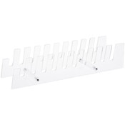 Plymor Clear Acrylic 10 Item Display Rack for Agate Slices, 4" H x 4.875" W x 18" D