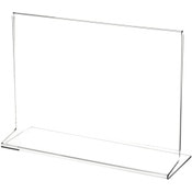 Plymor Clear Acrylic Sign Display / Literature Holder (Side-Load), 9" W x 6" H