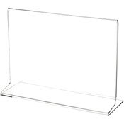 Plymor Clear Acrylic Sign Display / Literature Holder (Side-Load), 9" W x 6" H