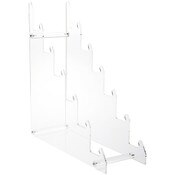 Plymor Clear Acrylic 6-Tier Display Easel, 14.25" H x 4.875" W x 13" D (For 7.5" - 9" Plates)