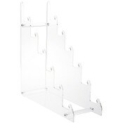 Plymor Clear Acrylic 6-Tier Display Easel, 19.5" H x 6.5" W x 18" D (For 10" - 12" Plates)