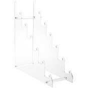 Plymor Clear Acrylic 6-Tier Display Easel, 19.5" H x 6.5" W x 18" D (For 10" - 12" Plates)