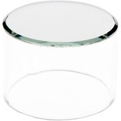 Plymor Clear Acrylic Cylinder Display Riser with Mirror Top, 2" H x 3" D