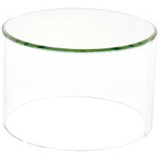 Plymor Clear Acrylic Cylinder Display Riser with Mirror Top, 4" H x 6" D