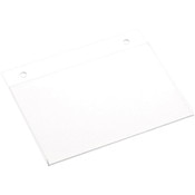 Plymor Clear Acrylic Sign Display / Literature Holder (Wall-Mount), 6" W x 4" H
