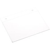 Plymor Clear Acrylic Sign Display / Literature Holder (Wall-Mount), 6" W x 4" H
