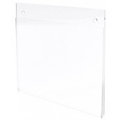 Plymor Clear Acrylic Sign Display / Literature Holder (Wall-Mount), 7" W x 5" H
