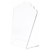Plymor Clear Acrylic Stair-Step Necklace Display Stand, 8" W x 4" D x 11.75" H