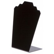 Plymor Black Acrylic Stair-Step Necklace Display Stand, 8" W x 4" D x 11.75" H