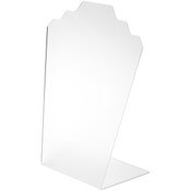 Plymor Frosted Acrylic Stair-step Necklace Display Stand, 8" W x 4" D x 11.75" H