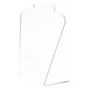 Plymor Clear Acrylic Basic Tall Necklace Display Stand, 8.5" W x 4" D x 11.5" H