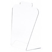 Plymor Clear Acrylic Basic Tall Necklace Display Stand, 8.5" W x 4" D x 11.5" H