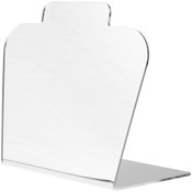 Plymor Acrylic Basic Short Necklace Display Stand (Mirrored), 8.5" W x 4" D x 7.75" H